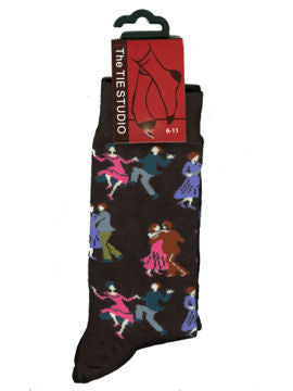 Tie Studio Dancing Couples Novelty Socks