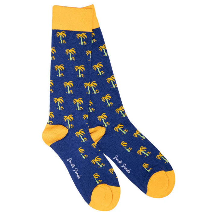 Swole Panda Palm Tree Bamboo Socks