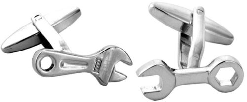 Spanners Rhodium Plate Cufflinks