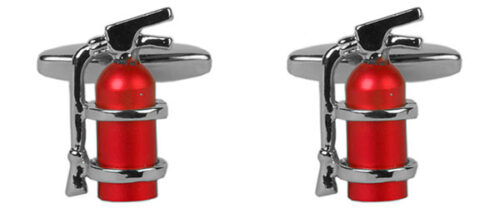 Fire Extinguisher Cufflinks