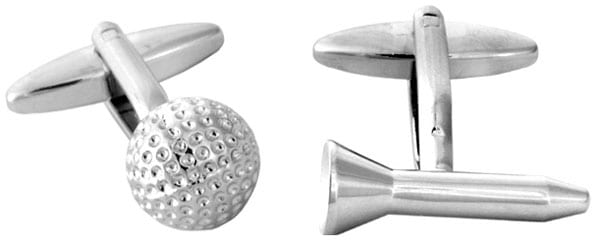 Golf Ball and Tee Cufflinks
