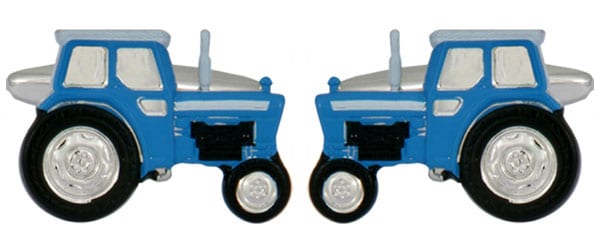 Blue Tractor Cufflinks