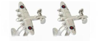 Spitfire Rhodium Plated Cufflinks