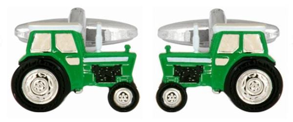 Green Tractor Cufflinks