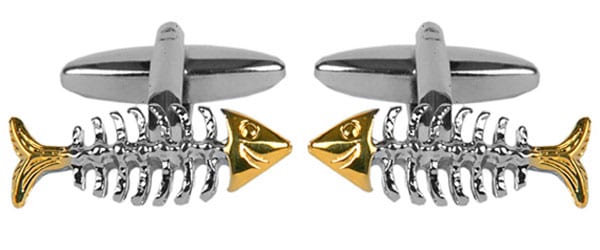 Fish Bones Cufflinks