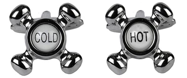 Hot and Cold Tap Cufflinks