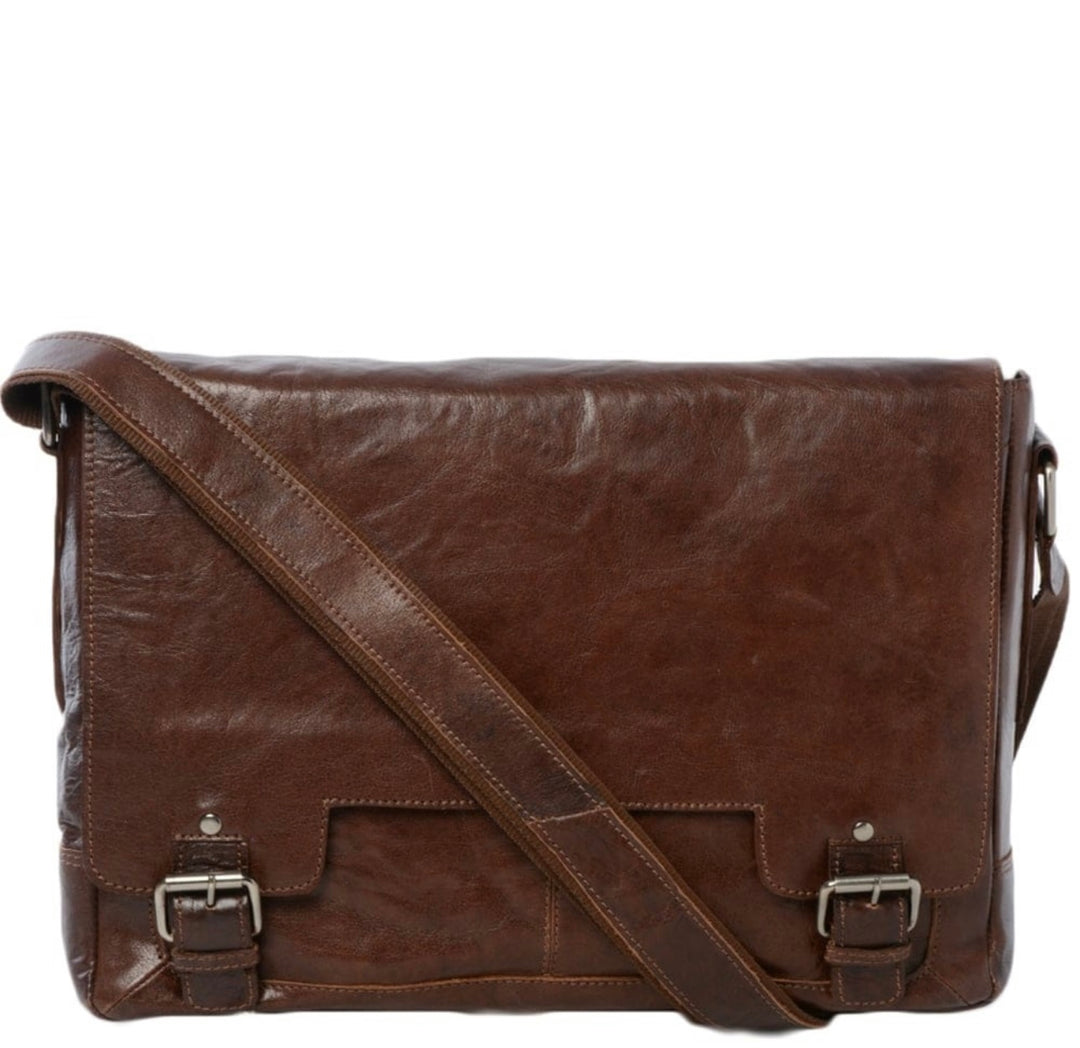Ashwood Leather Messenger 8343 Tan