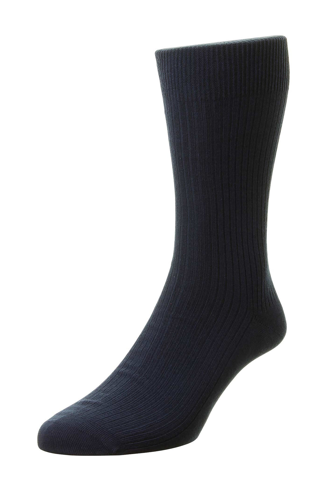 Pure Cotton Rib Navy