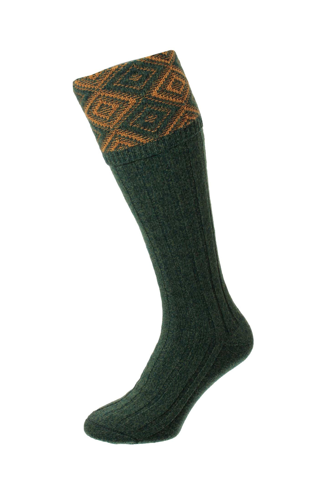 Diamond Shooting Sock Forest Marl