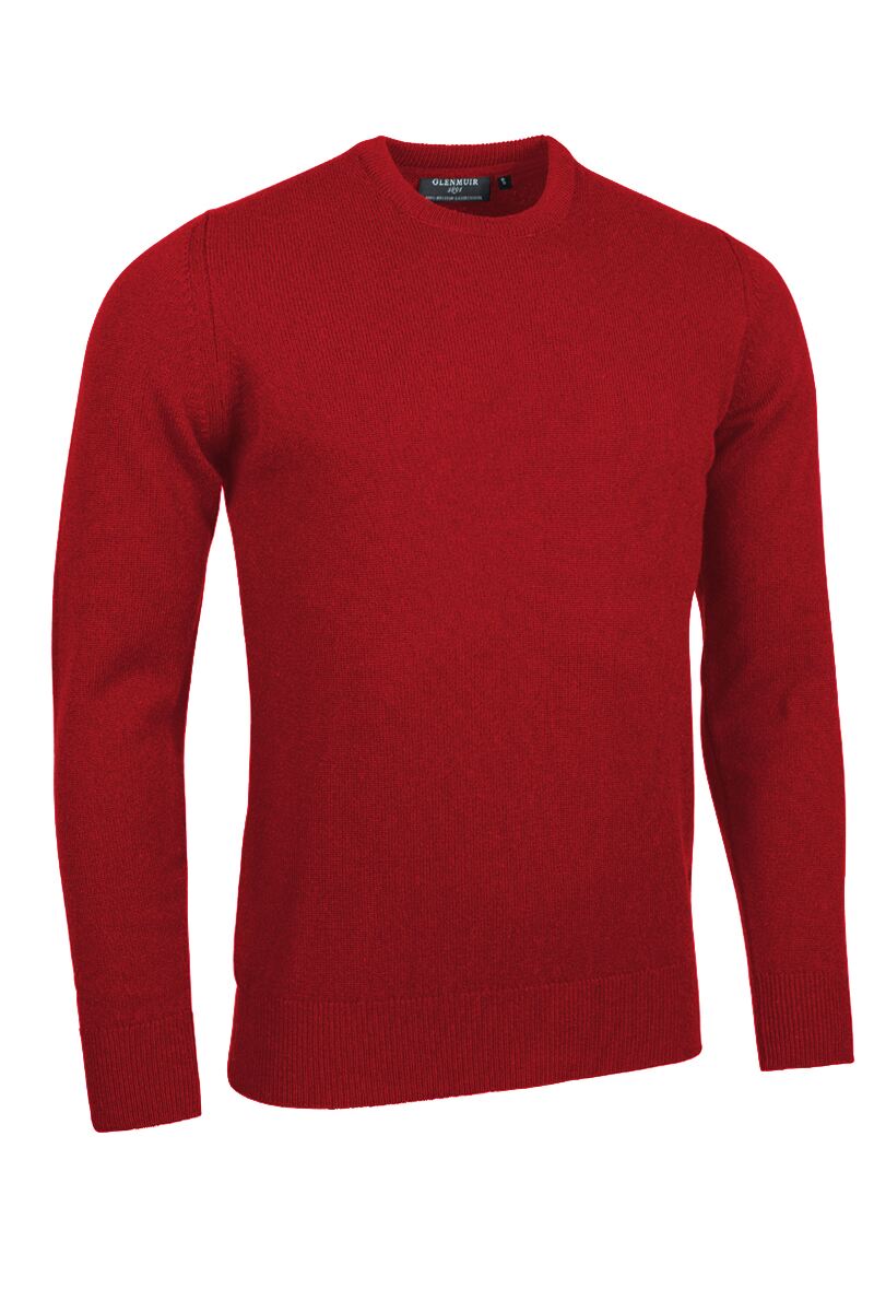 Glenmuir Lambswool Crew Neck Garnet