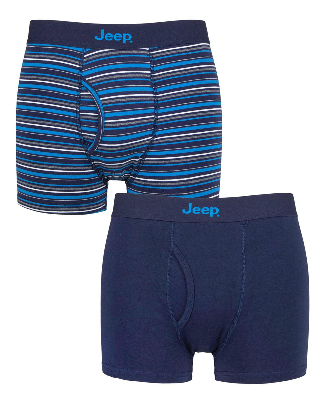 Jeep Fitted Cotton Keyhole Trunks -Underwear- Pack of two