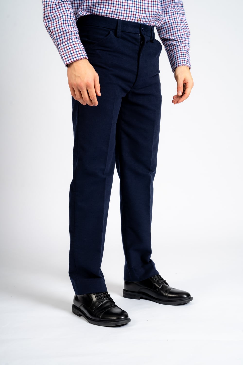 Carabou Moleskin Trousers Navy