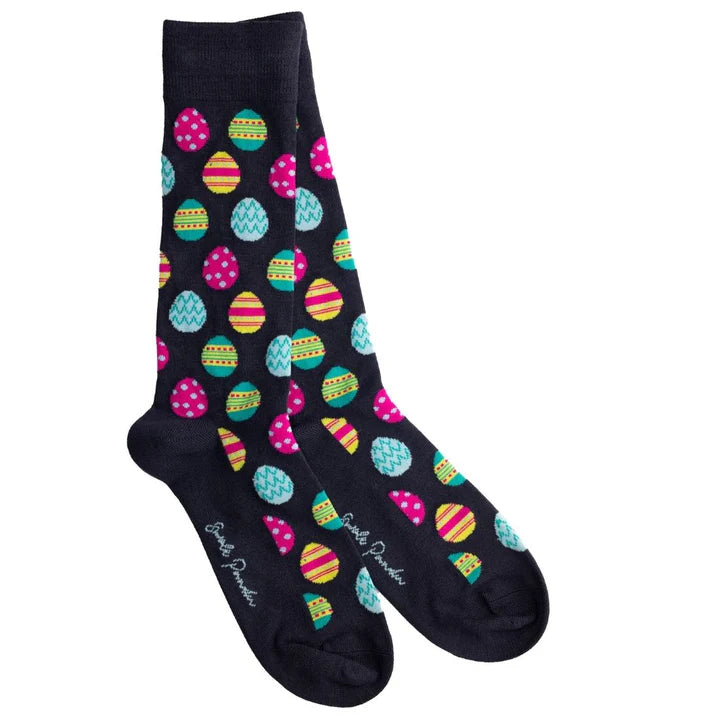 Swole Panda Easter Egg Bamboo Socks
