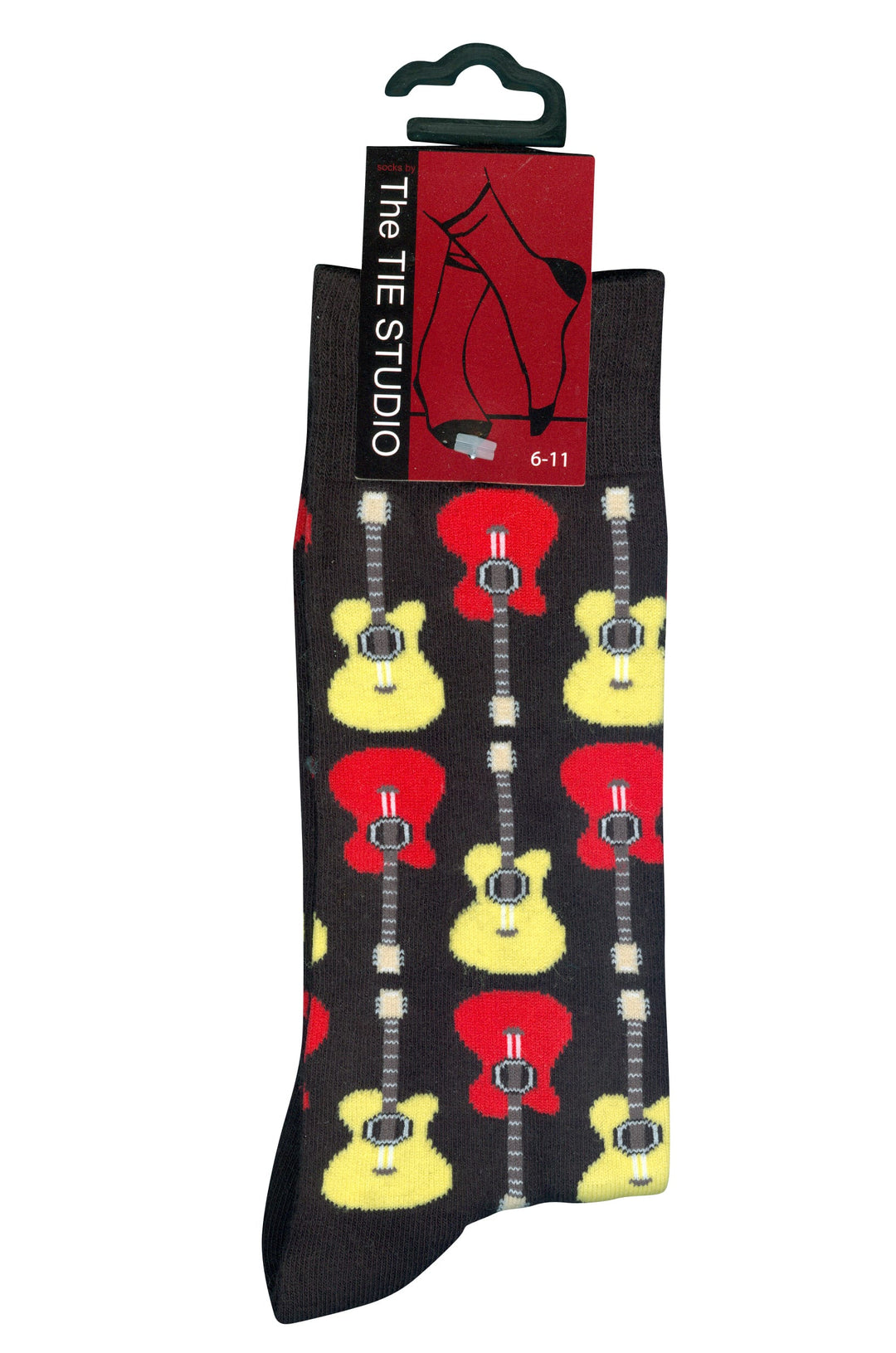 Tie Studio Acoustic Guitar Novelty Socks