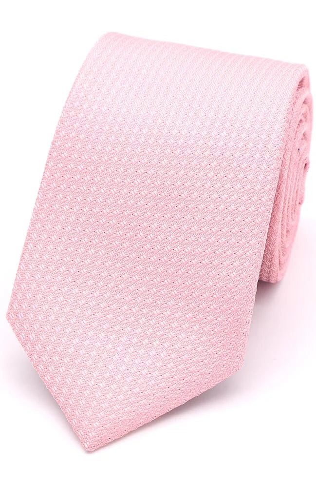 Texture Plain Pink Tie