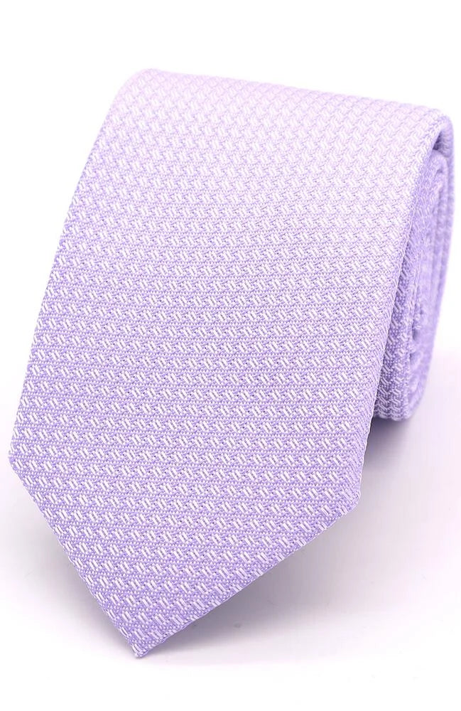 Texture Plain Tie - Lilac