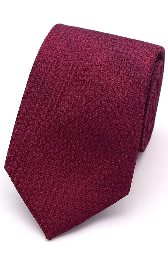 Texture Plain Wine Tie
