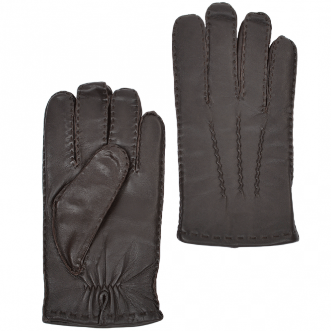 Ashwood Leather Gloves -710-MidBrown