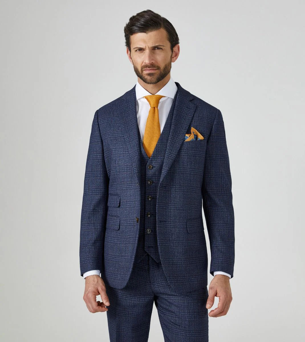 Skopes Woolf 2 Piece Suit Blue Check