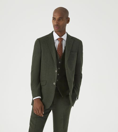 Skopes Jude Olive Tweed 3 Piece Suit