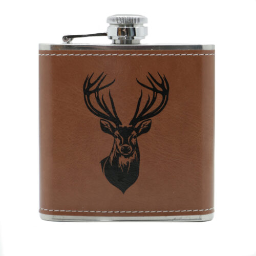 Stag Hip Flask 6oz
