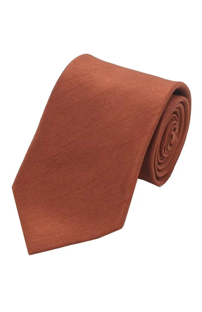 Plain Tie - Dark Copper