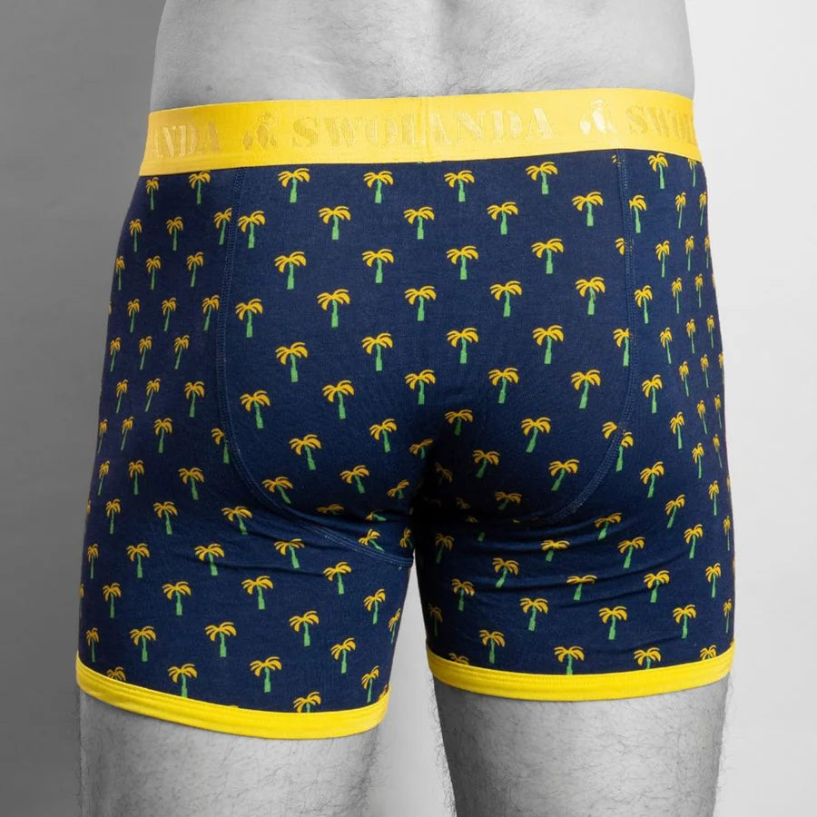 Swole Panda Boxer Shorts Palm Trees