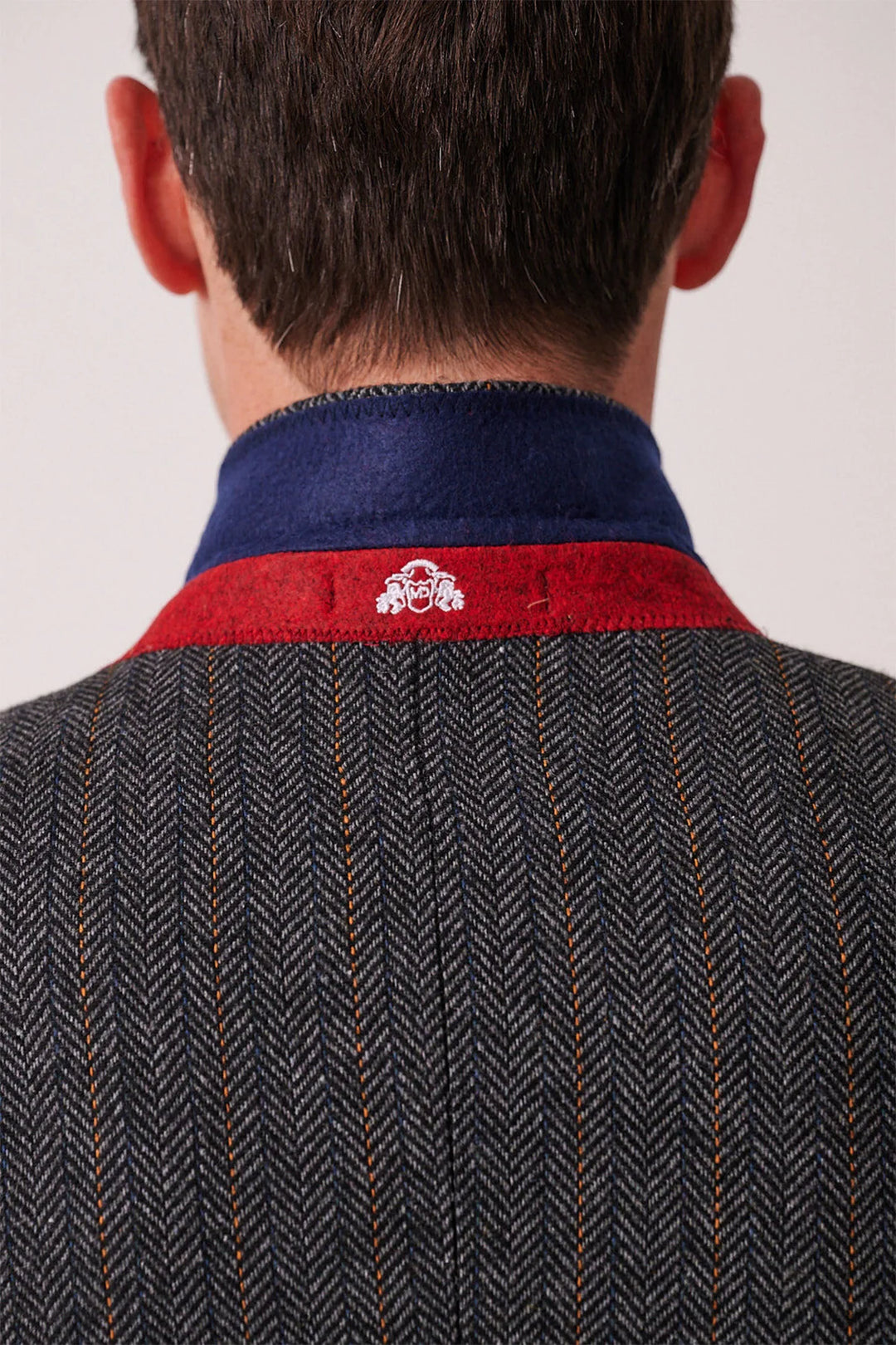 Marc Darcy Dominic Jacket - Blue Grey Tweed Blazer