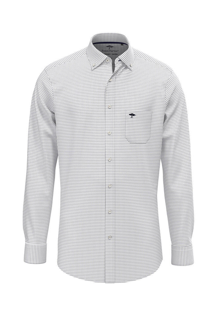 Fynch-Hatton Long Sleeve Navy Check