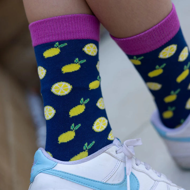 Swole Panda Lemon Bamboo Socks