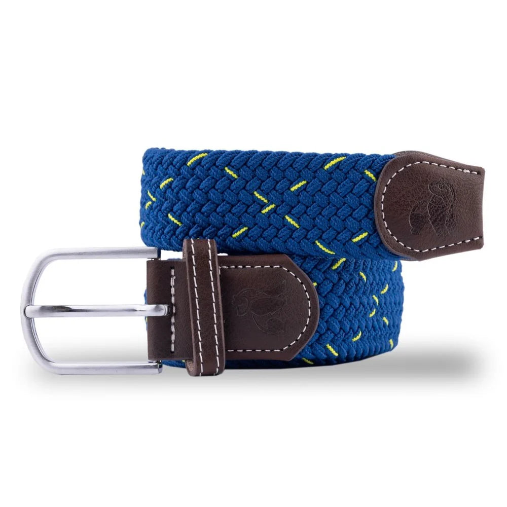 Swole Panda Woven Belt Navy /Lime