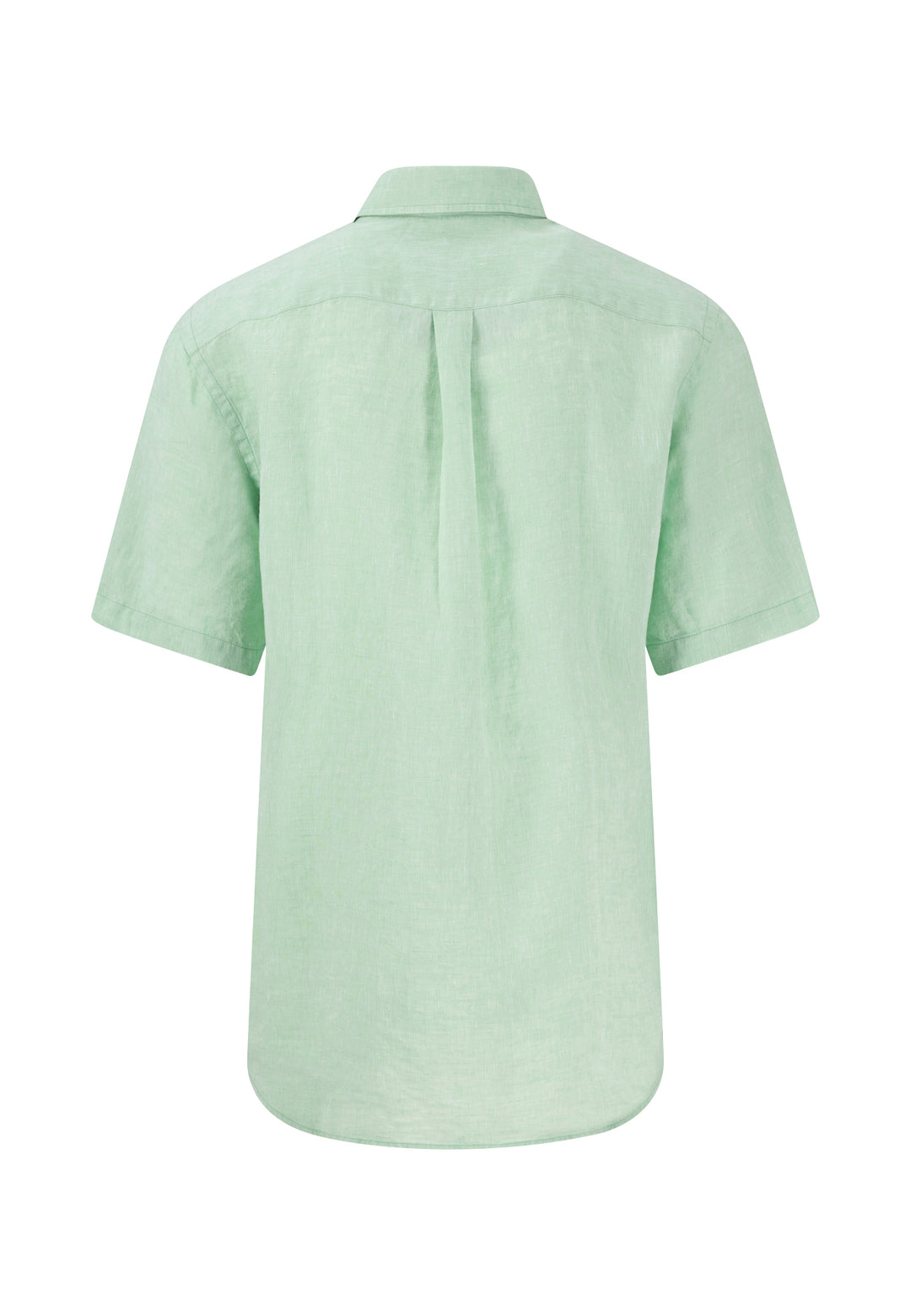 Fynch-Hatton Short Sleeve Linen Shirt Turf Green