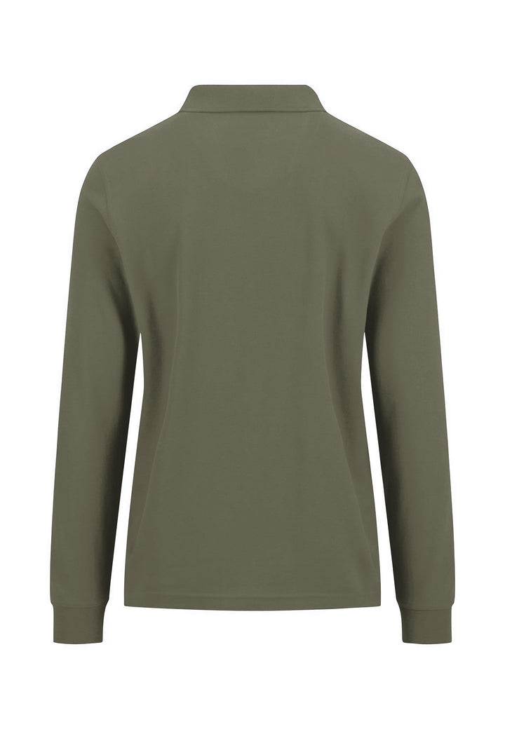 Fynch-Hatton Long Sleeved Polo Top - Green