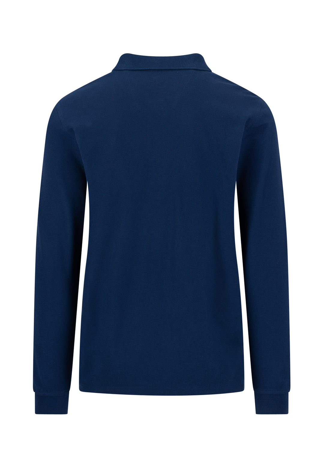 Fynch-Hatton Long Sleeved Polo Top - Navy
