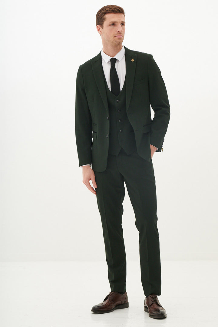 Marc Darcy Bromley Olive Green Check Jacket
