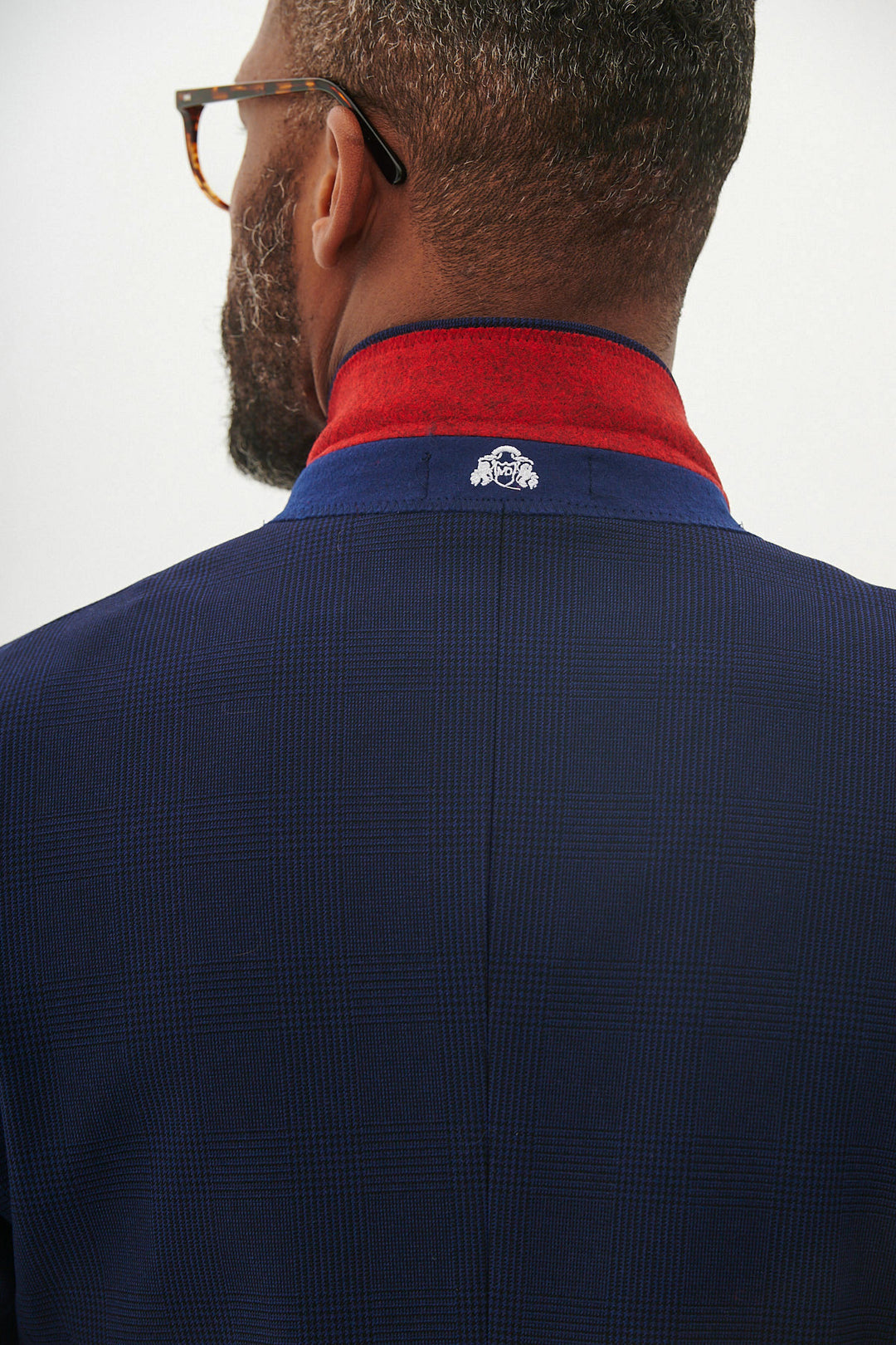 Marc Darcy Bromley Navy Check Jacket