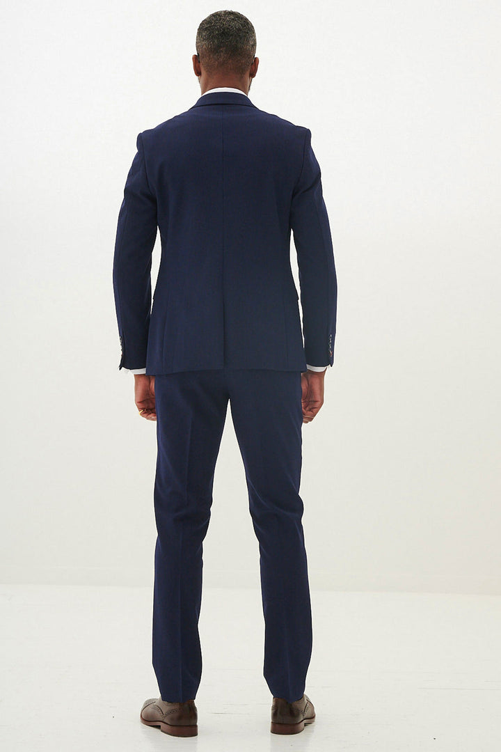 Marc Darcy Bromley Navy Check Jacket