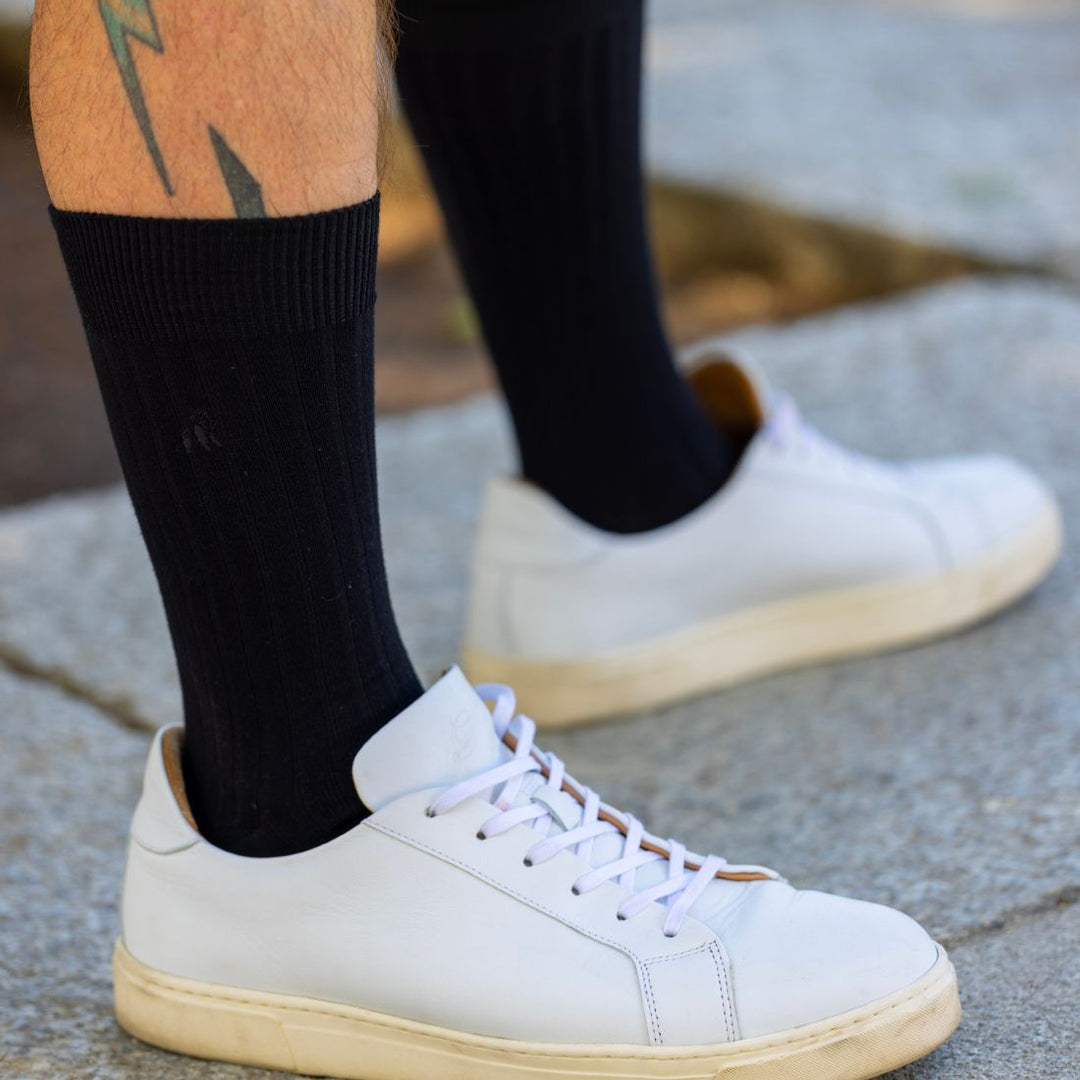 Swole Panda Black Bamboo Socks