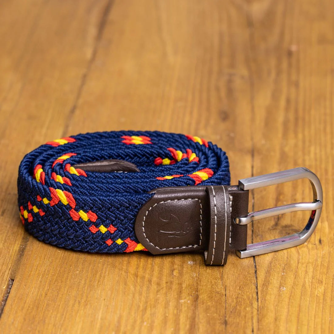 Swole Panda Woven Belt Blue and Yellow