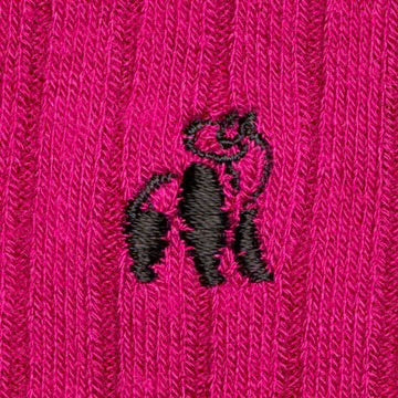 Swole Panda Cerise Bamboo Socks