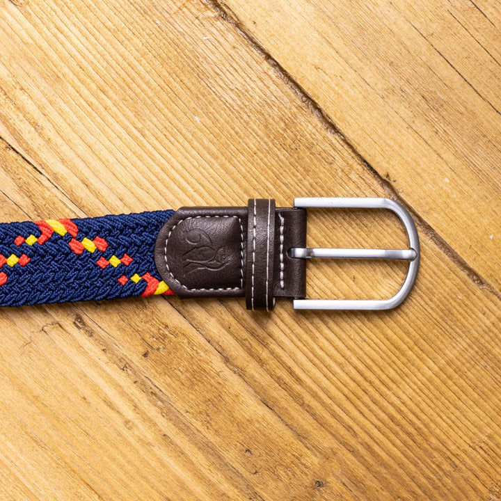 Swole Panda Woven Belt Blue and Yellow