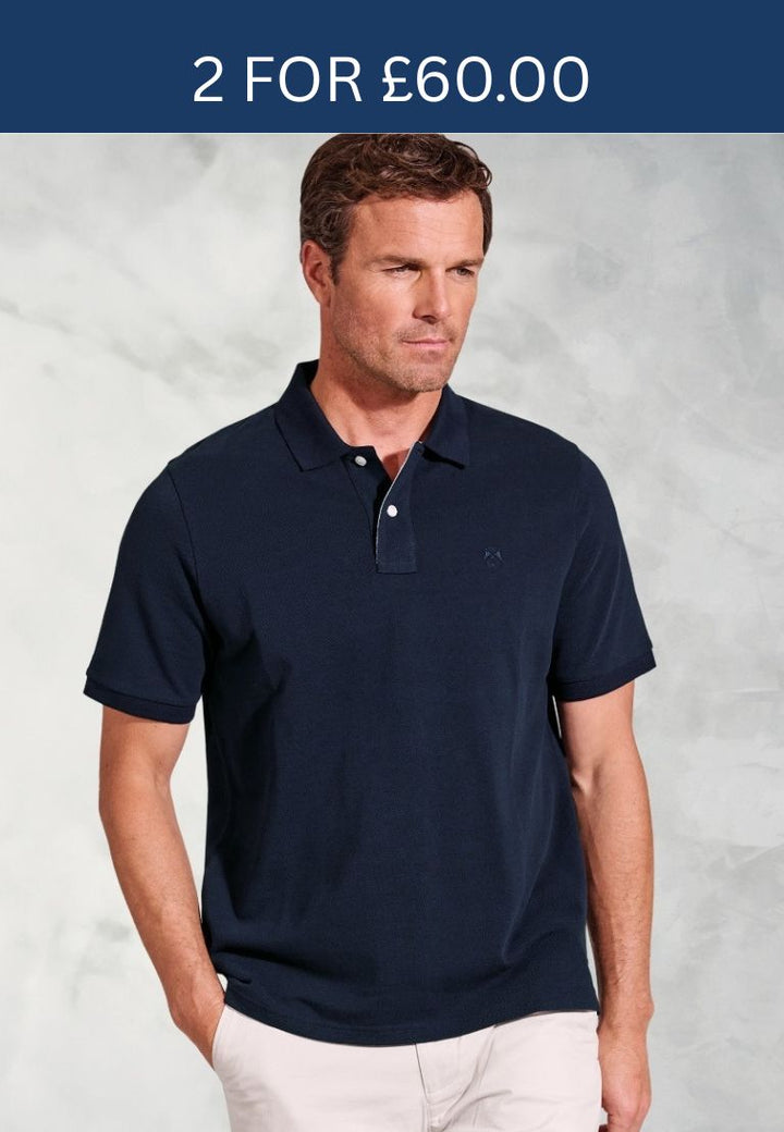 Brook Taverner Firth Polo Shirt Navy