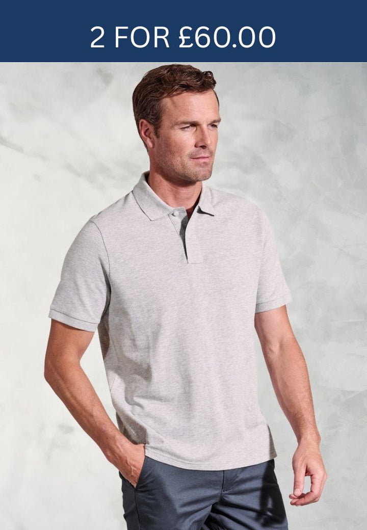 Brook Taverner Firth Polo Shirt Silver Grey