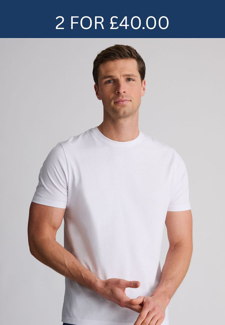 Brook Taverner Hawkes T-Shirt White