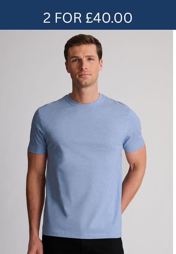 Brook Taverner Hawkes T-Shirt Blue