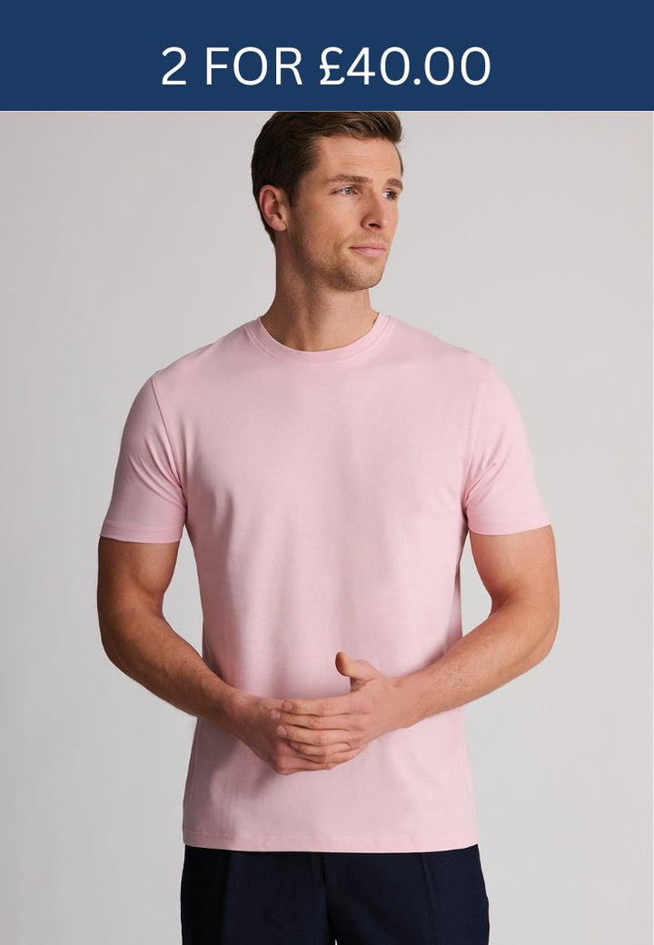 Brook Taverner Hawkes T-Shirt Pink