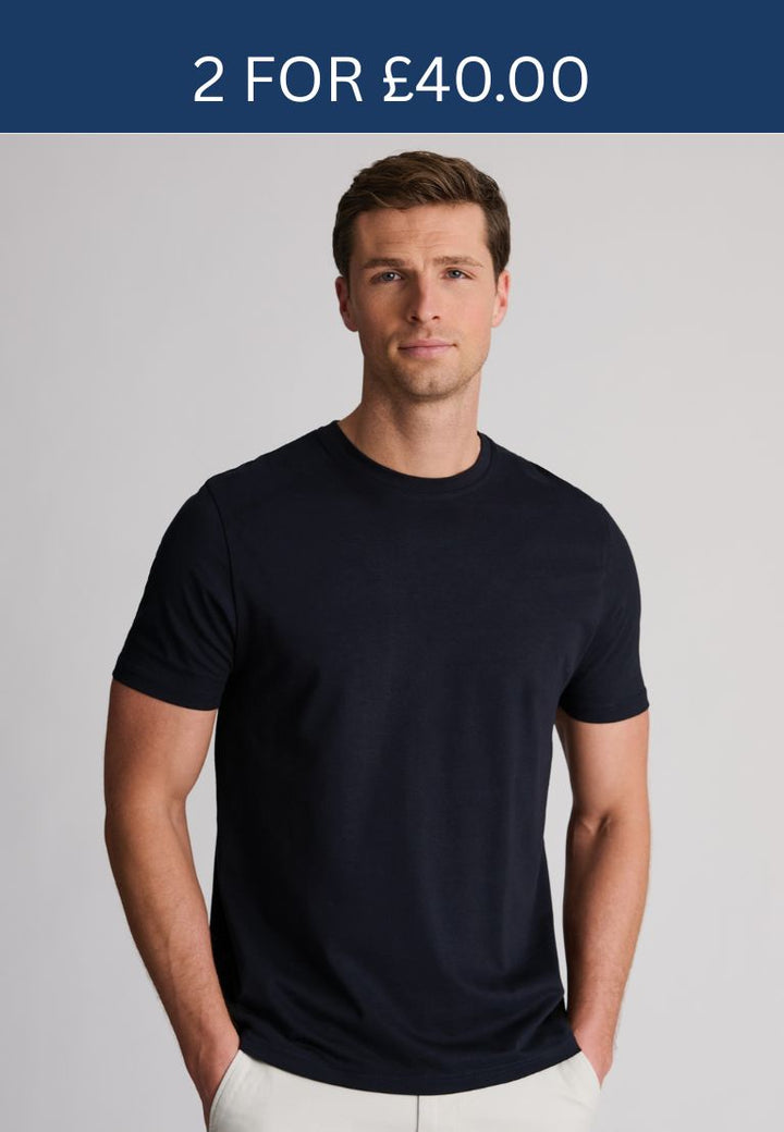 Brook Taverner Hawkes T-Shirt Dark Navy