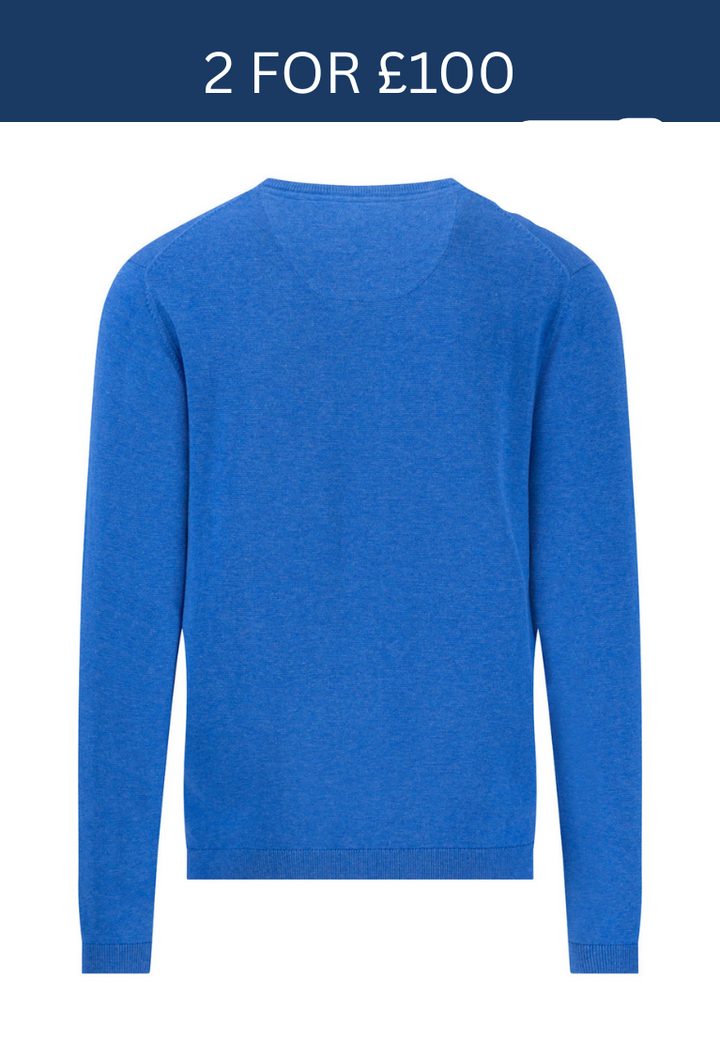 Fynch-Hatton Crew Neck Strong Blue