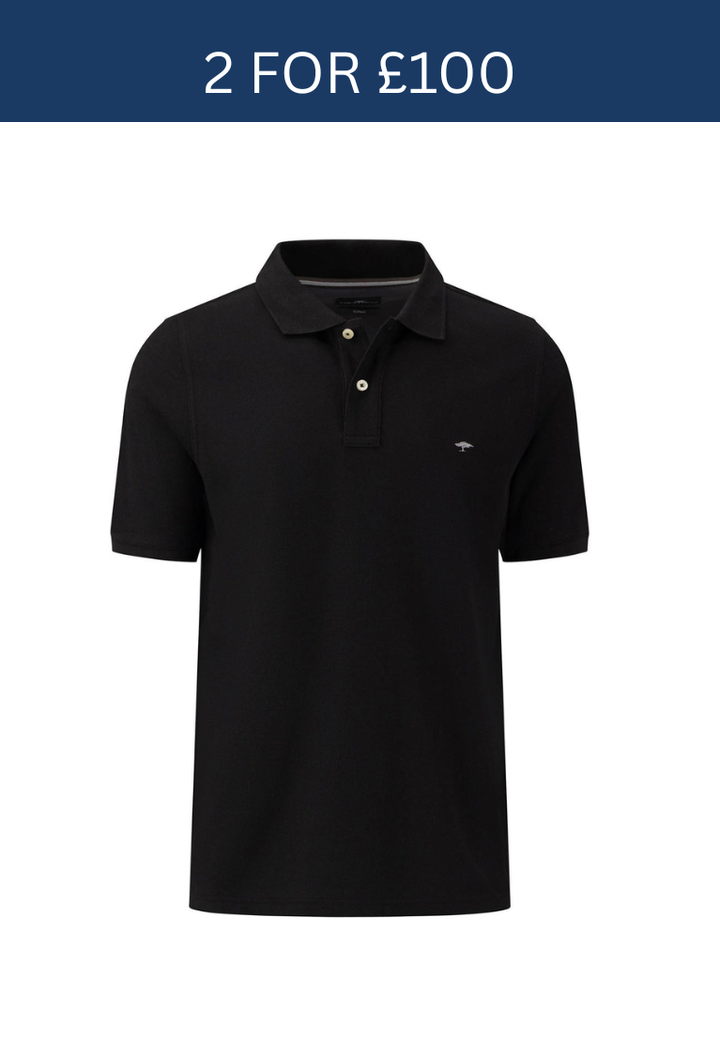 Fynch-Hatton Polo Shirt Black