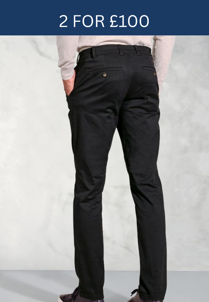 Brook Taverner Leo Slim Fit Navy Chino